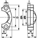 ADAPT. CODE 62 SPLIT FLANGE 3 / 4"