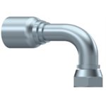 RACCORD 90° UNE PIÈCE FEM BSPP FACE PLATE 3 / 4" X 3 / 4"