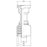 RACCORD UNE PIÈCE CODE 61 3 / 4" X 5 / 8"