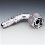SWAGE FITTING 90° FEM METRIC 12L X 1 / 2"