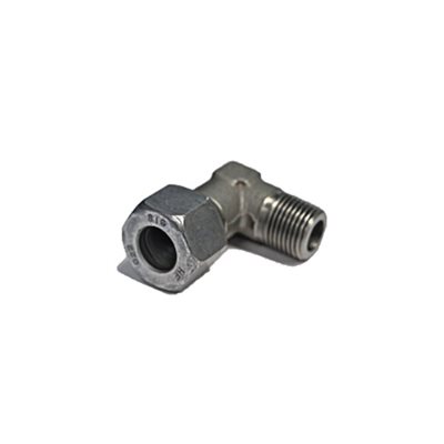 ADAPT. 90° MÂLE MÉTRIQUE 10L X MÂLE NPT 1 / 4"